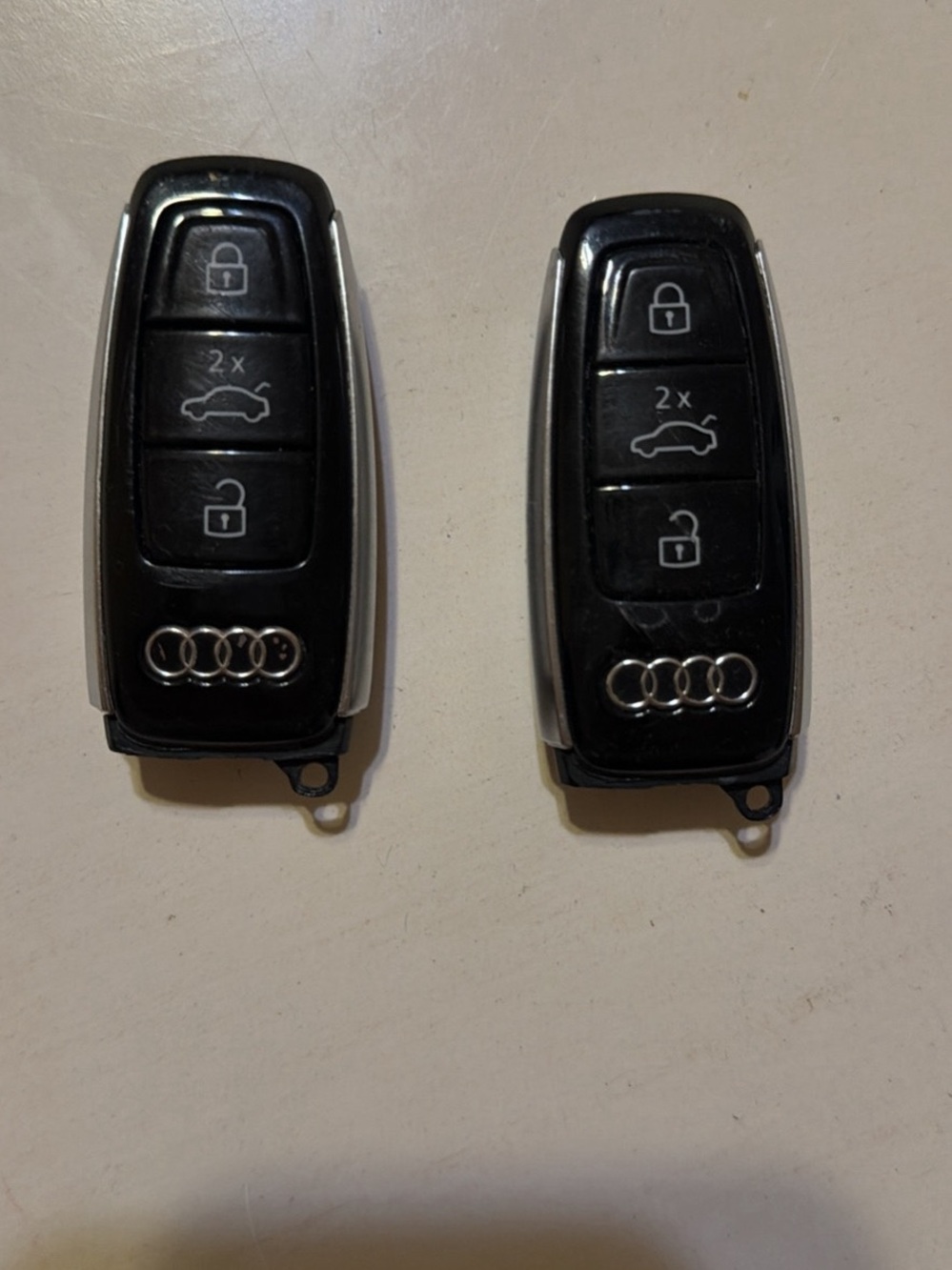 Audi Q 8 cars key 2023 Black Key Fob Shell Replacement - Pair